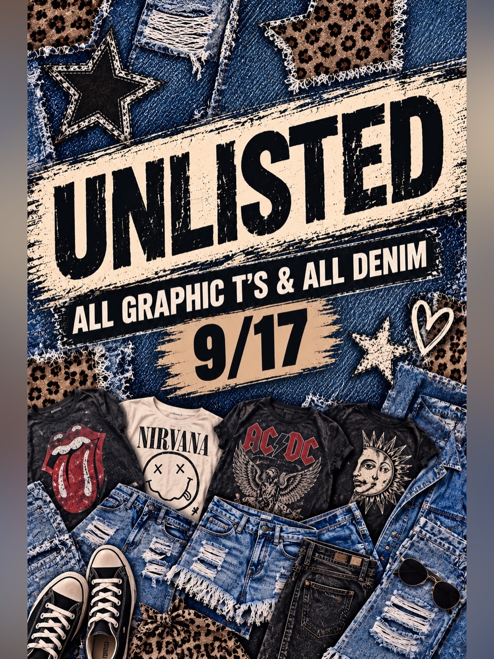 All Graphic T’s & All Denim Unlisted with smile4minnie731